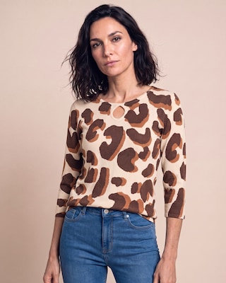 Produktabbildung 1 für Pullover mit Leomuster