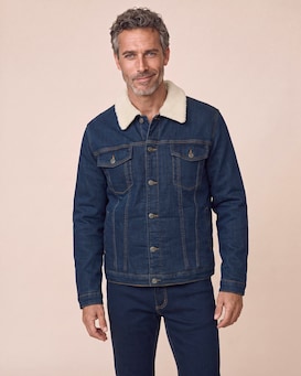 Produktabbildung für Jeansjacke mit Teddyfutter