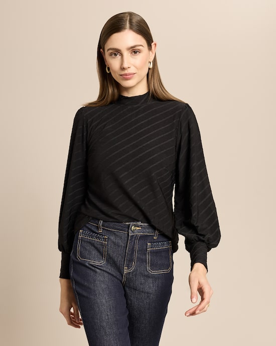 Produktabbildung für Shirt mit tonalem Jacquard