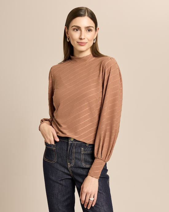 Produktabbildung für Shirt mit tonalem Jacquard