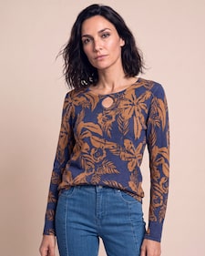Produktabbildung für Pullover mit Rundhalsausschnitt