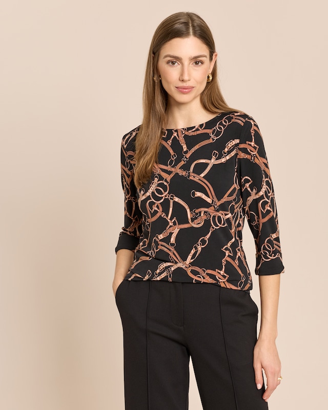 Shirt mit Kettenprint