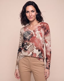 Produktabbildung für Pullover mit Schlangendruck