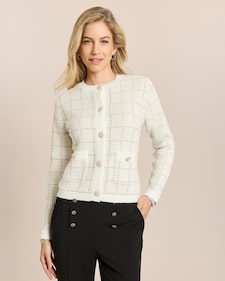 Produktabbildung für Cardigan mit Goldknöpfen