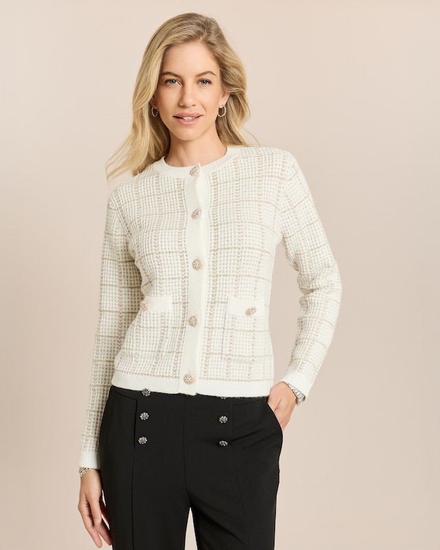 Cardigan mit Goldknöpfen