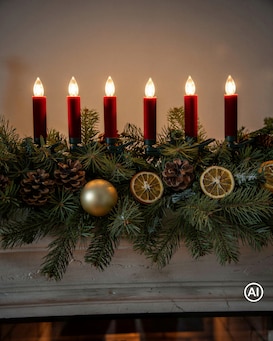 Produktabbildung für Kabellose LED-Weihnachtskerzen, 8tlg.