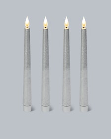 Produktabbildung für LED-Stabkerzen "Metallic", 4tlg.