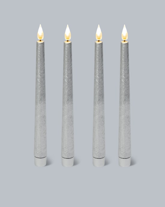 Produktabbildung für LED-Stabkerzen "Metallic", 4tlg.