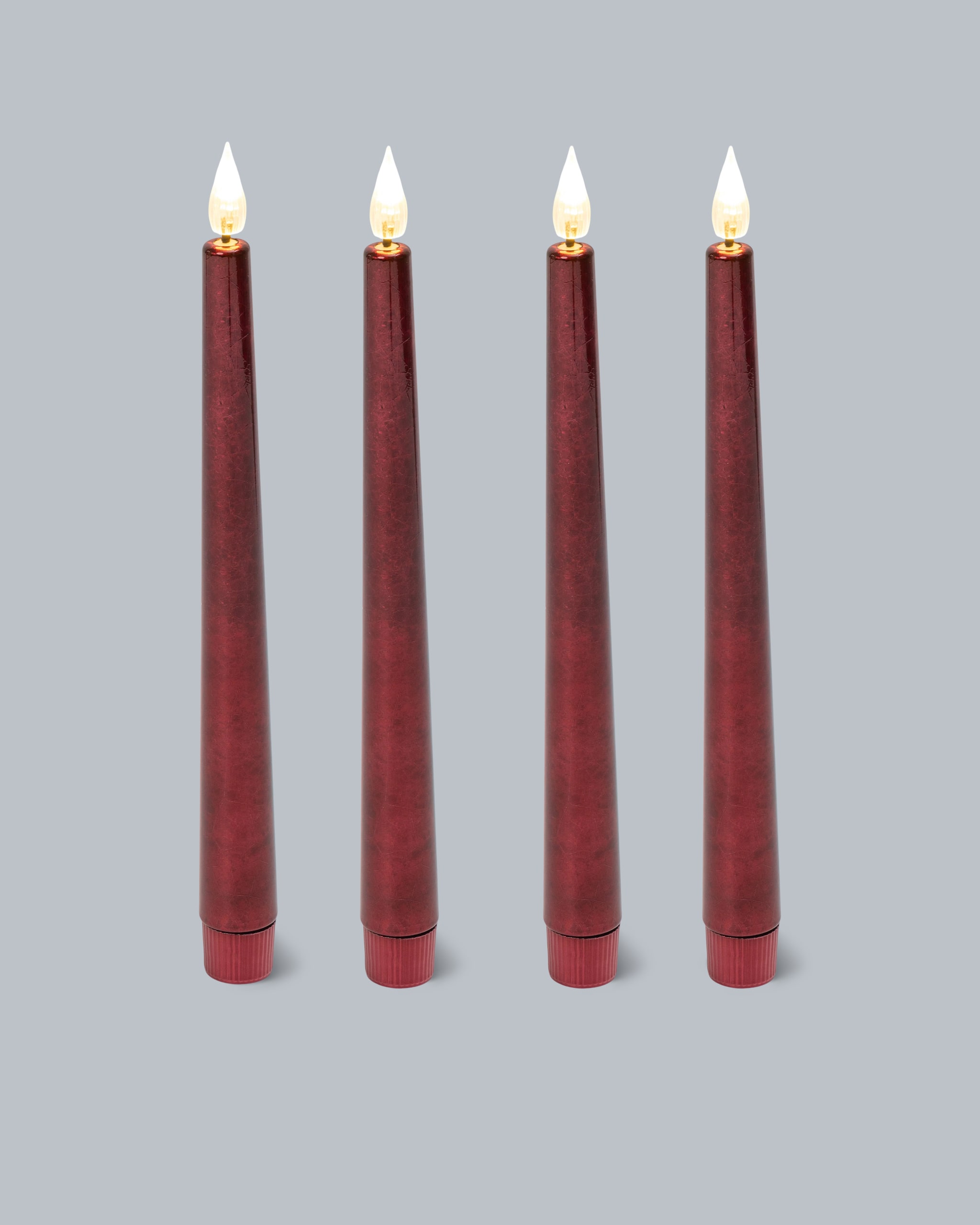 Produktabbildung für LED-Stabkerzen "Metallic", 4tlg.
