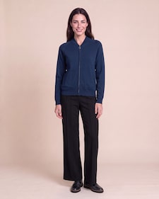 Produktabbildung für Strickblouson mit Spitze