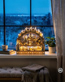Produktabbildung für LED-Schwibbogen "Winterlandschaft"