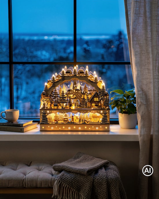 Produktabbildung für LED-Schwibbogen "Winterlandschaft"