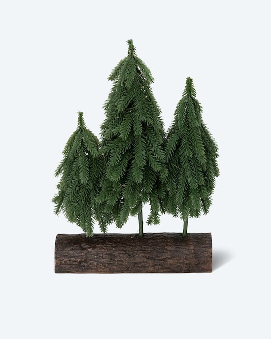 Produktabbildung für LED-Weihnachtsbäume auf Baumstamm, 3tlg.