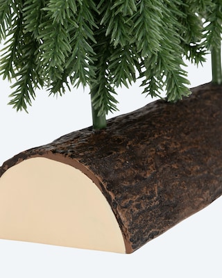 Produktabbildung 4 für LED-Weihnachtsbäume auf Baumstamm, 3tlg.