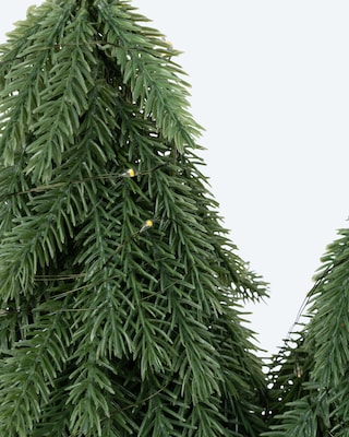 Produktabbildung 3 für LED-Weihnachtsbäume auf Baumstamm, 3tlg.