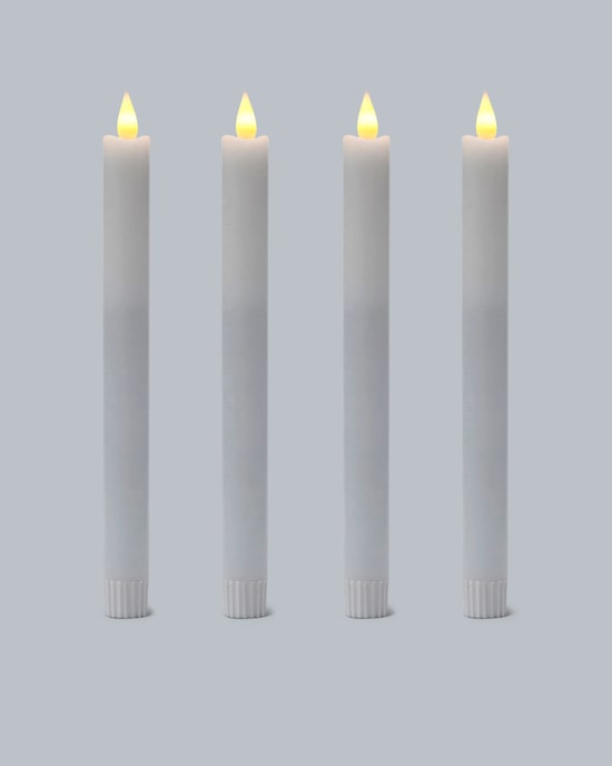 Produktabbildung für LED-Stabkerzen "Long Shine", 4tlg.