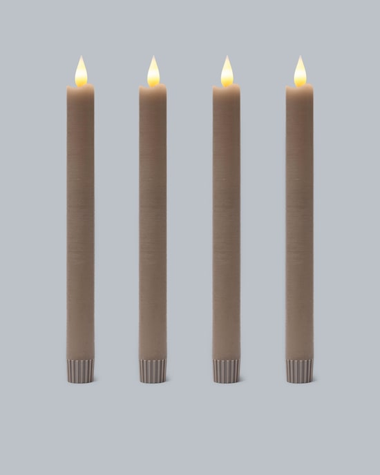 Produktabbildung für LED-Stabkerzen "Long Shine", 4tlg.