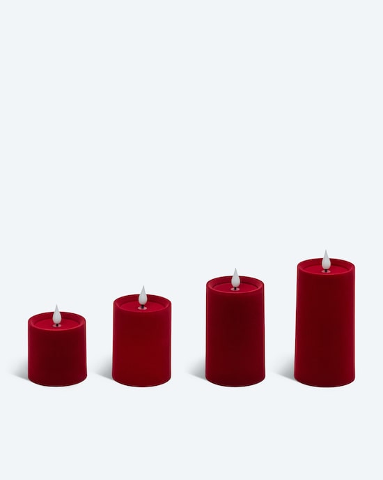 Produktabbildung für LED-Stumpenkerzen-Set, 4tlg.
