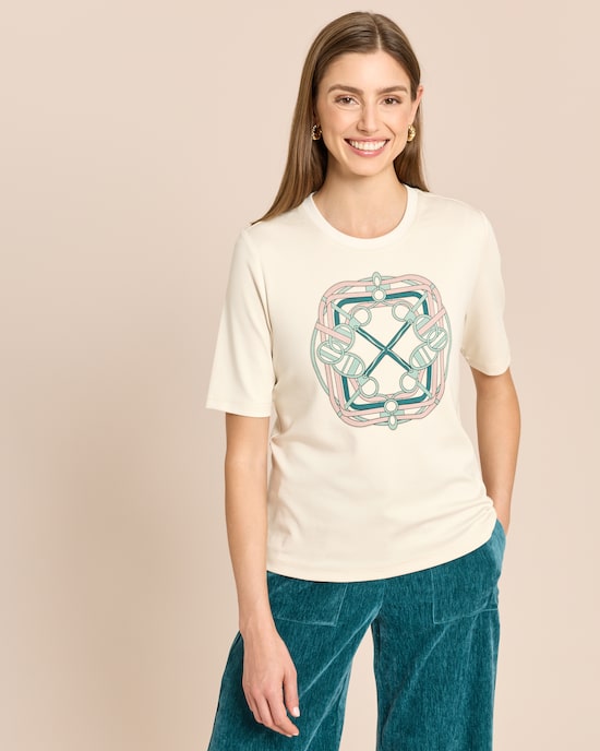 Produktabbildung für "Couture" Shirt mit Ornament-Print