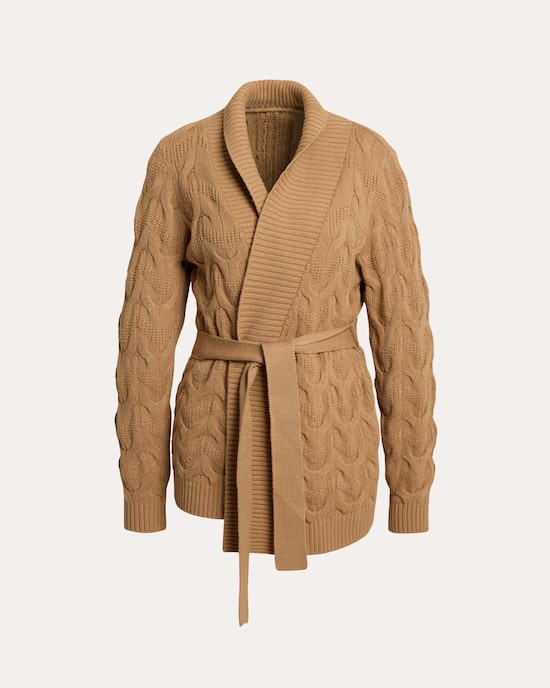 Produktabbildung für Strickcardigan mit Zopfmuster