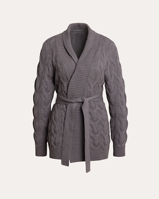 Produktabbildung 4 für Strickcardigan mit Zopfmuster