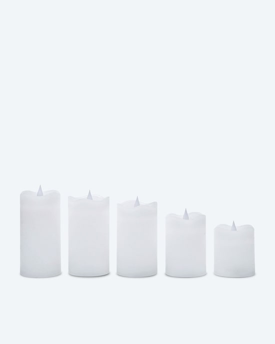 Produktabbildung für LED-Stumpenkerzen "Long Shine", 5tlg.