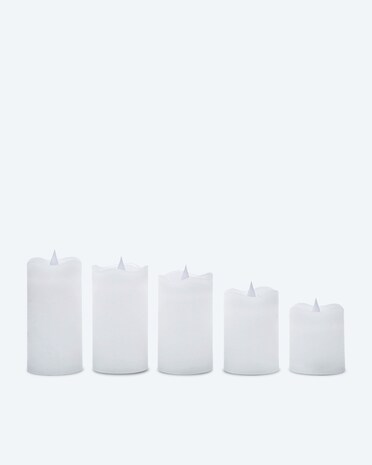 Produktabbildung für LED-Stumpenkerzen "Long Shine", 5tlg.