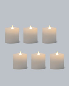 Produktabbildung für LED-Teelichter "Long Shine", 6tlg.