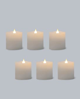 Produktabbildung für LED-Teelichter "Long Shine", 6tlg.