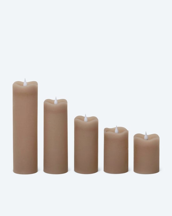 Produktabbildung für LED Stumpenkerzen Long Shine, 5tlg.