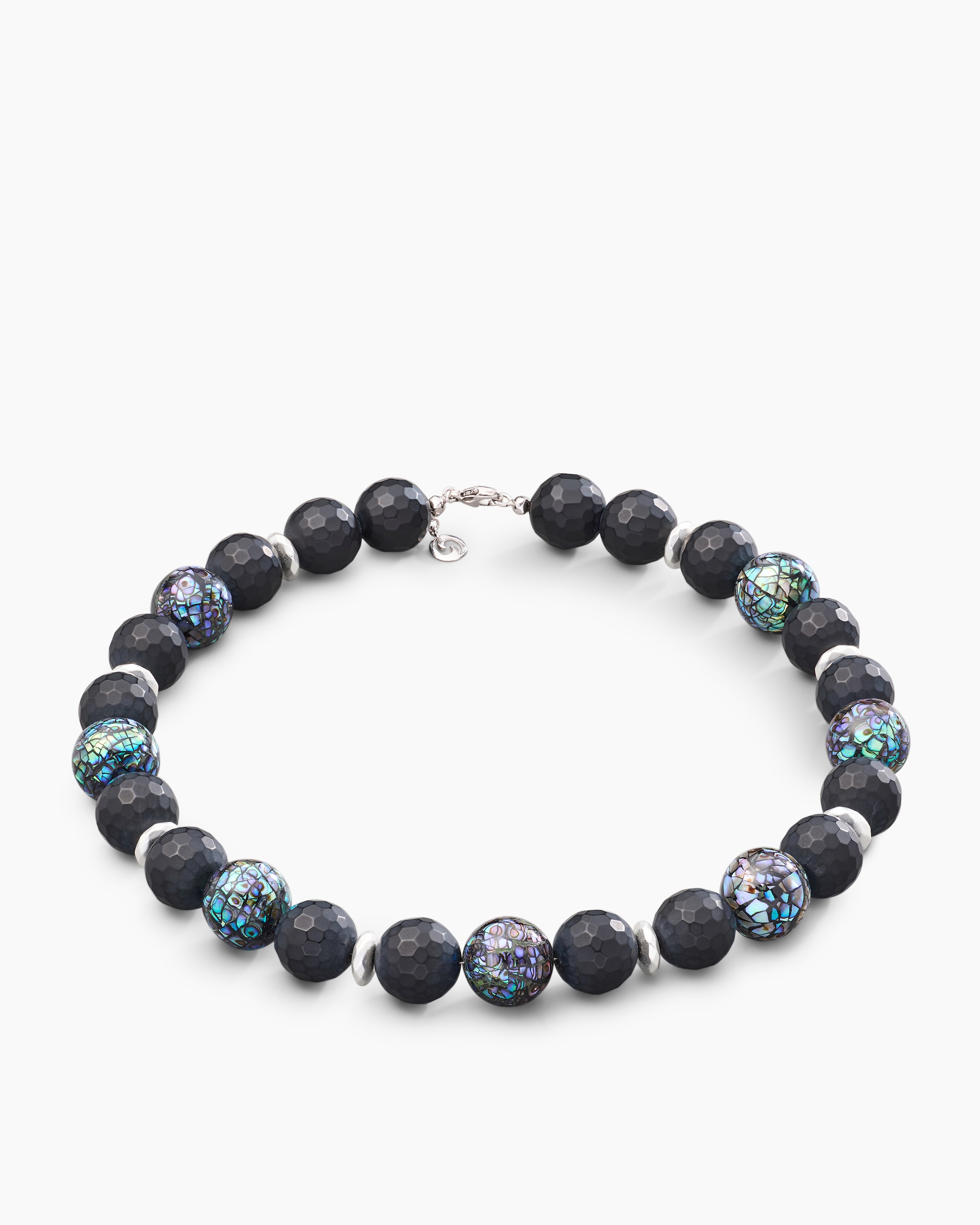 Produktabbildung für Collier mit Abalone, Achat & Hämatit