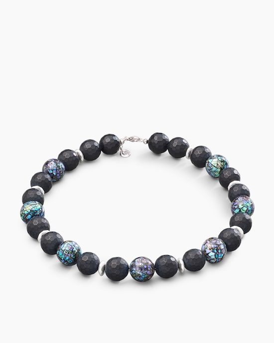 Produktabbildung für Collier mit Abalone, Achat & Hämatit