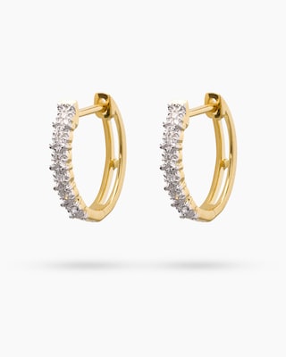 Produktabbildung 5 für Diamant-Creolen 0,05 ct