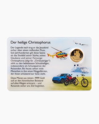 Produktabbildung 1 für Goldmünze Christophorus 2026