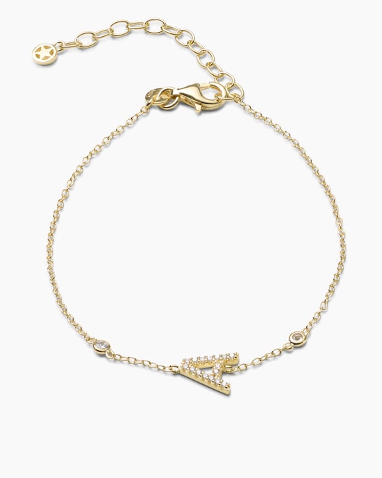 Produktabbildung für Buchstaben-Armband mit Zirkonia