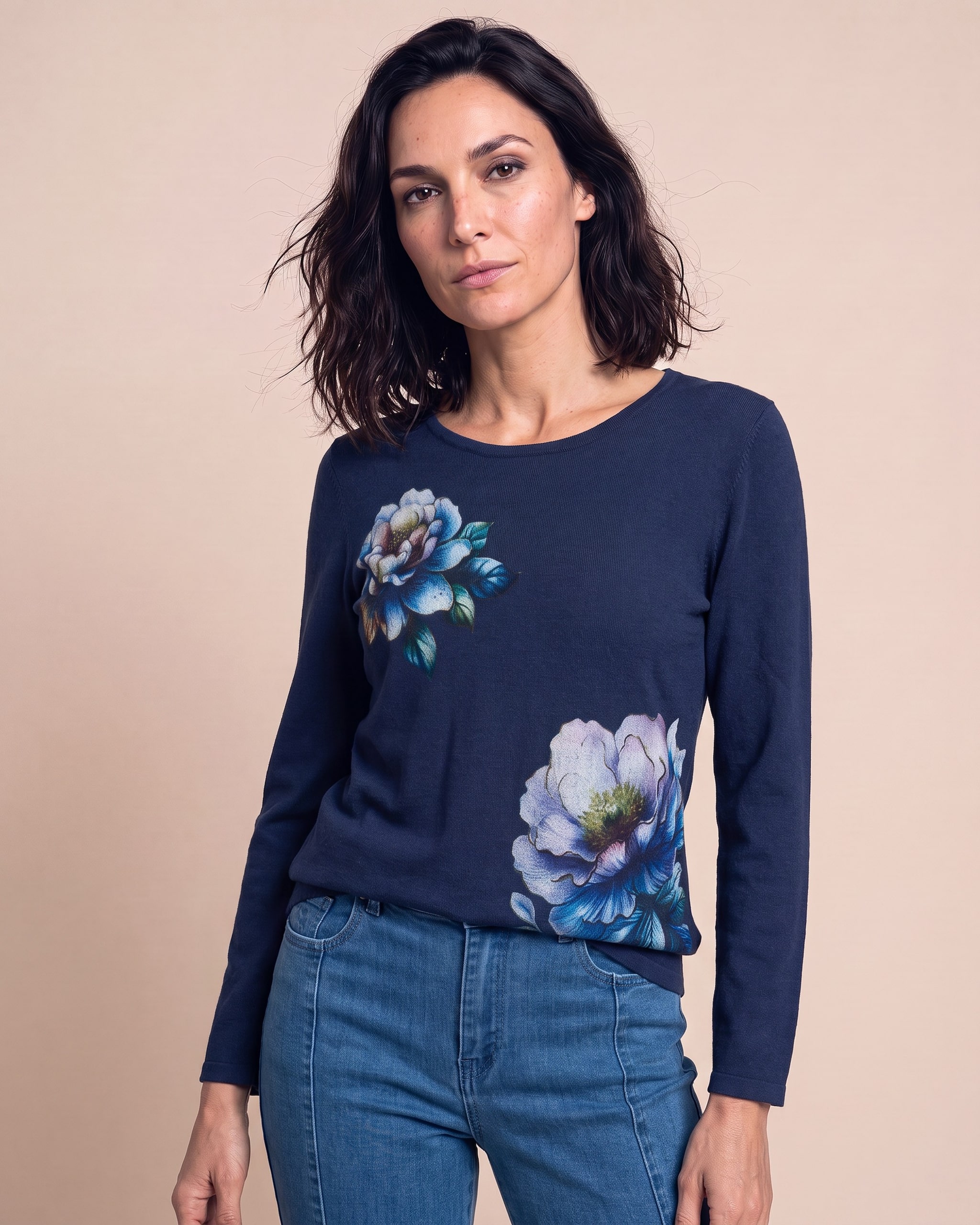 Produktabbildung für Soft-Pullover "Blüte"