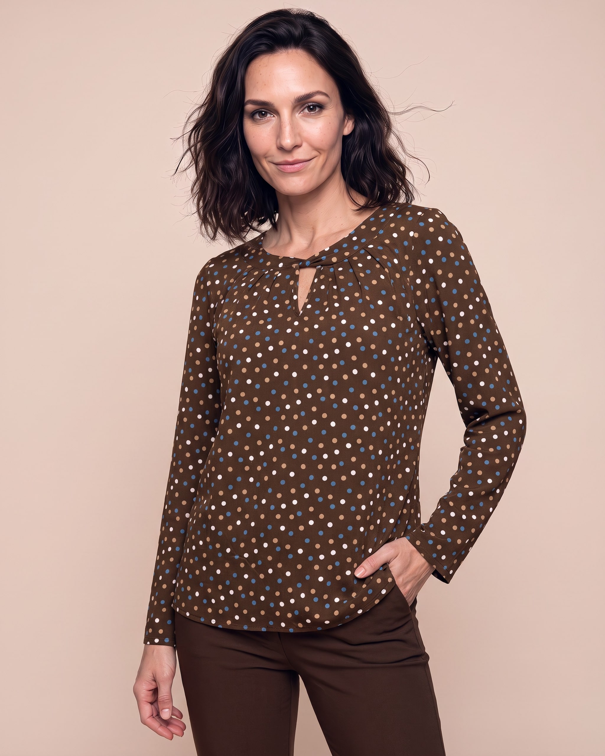 Produktabbildung für Bluse aus Viskose-Stretch bedruckt