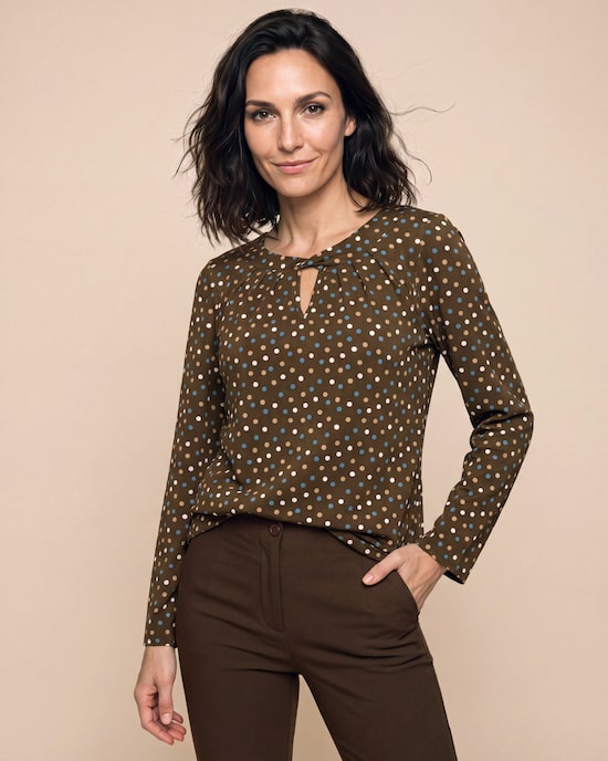 Produktabbildung für Bluse aus Viskose-Stretch bedruckt