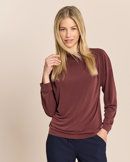 Produktabbildung für Shirt mit drapierter Schulter