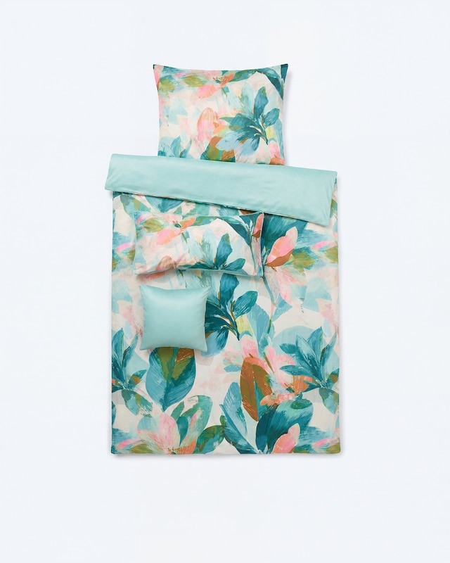 Wende-Bettwäsche "Floraparadies", 4tlg.