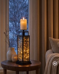 Produktabbildung für LED-Laterne mit Kerzenständer