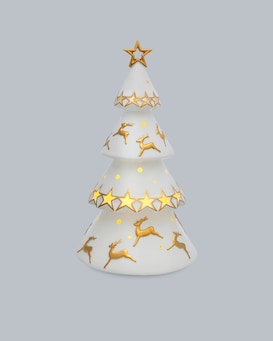 Produktabbildung für LED Porzellan-Weihnachtsbaum mit Hirschmuster