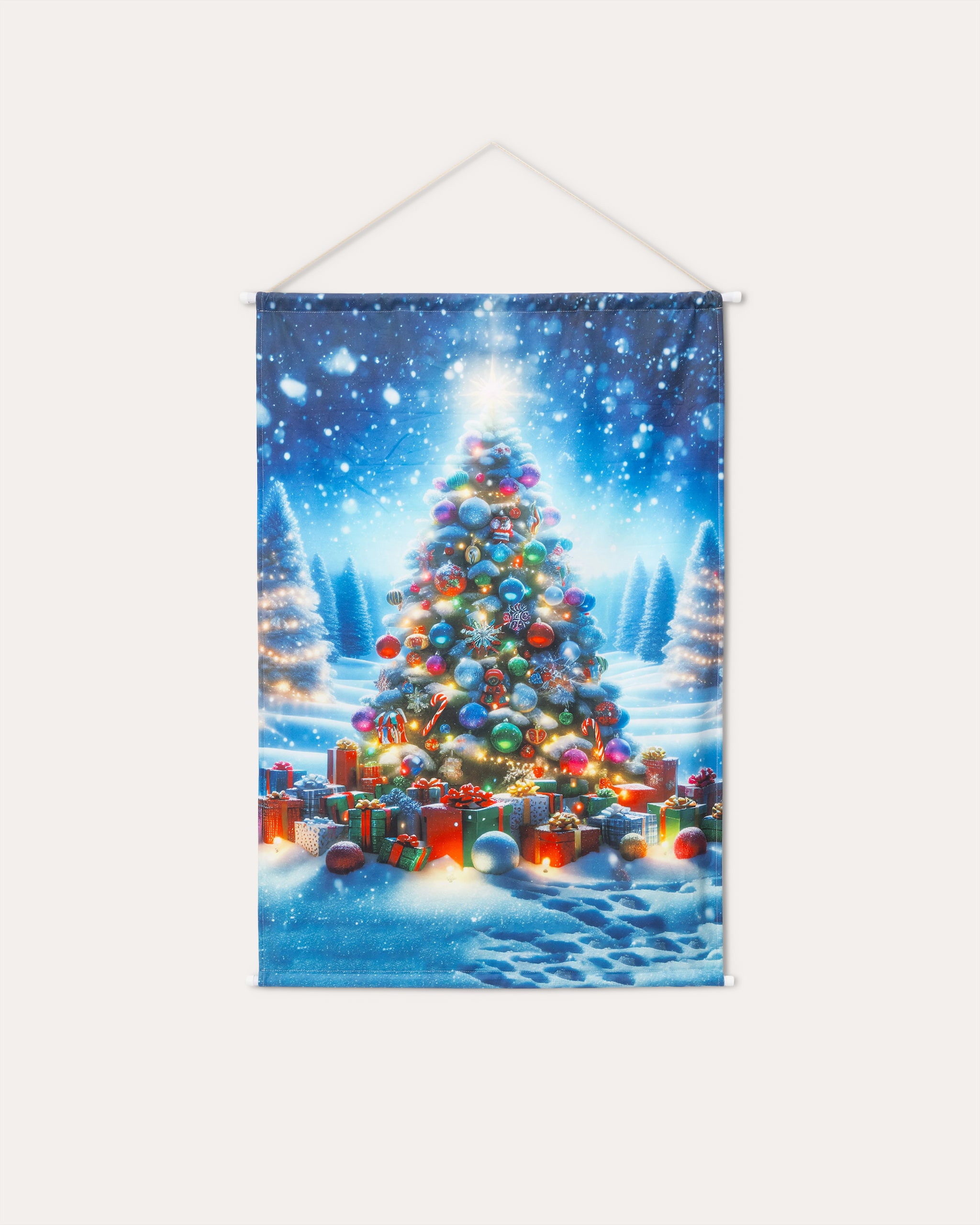 Produktabbildung für LED-Stoffbild "Weihnachten"