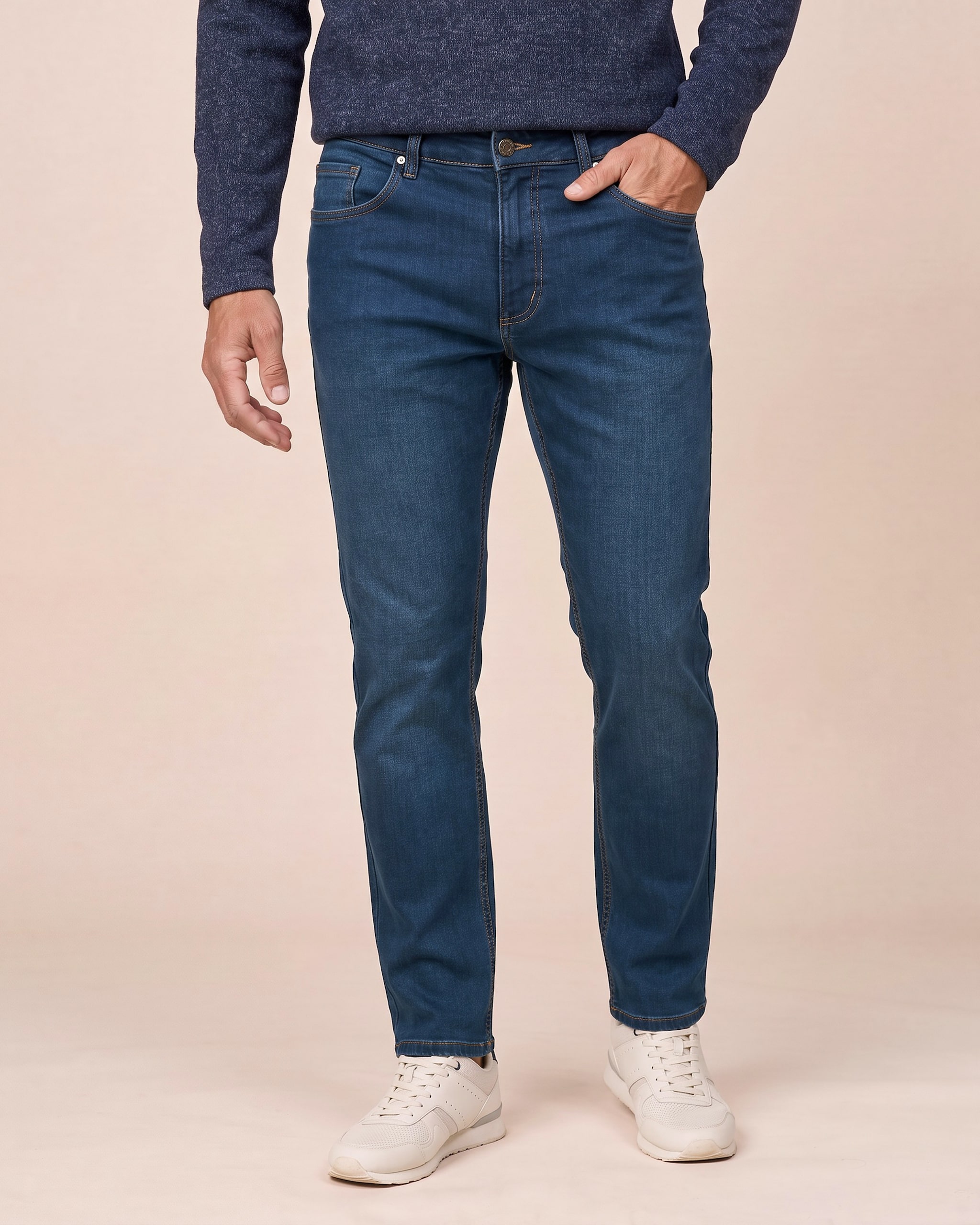 Produktabbildung für Straight Jeans aus Thermo-Stretch