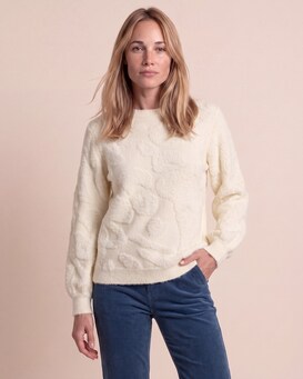 Produktabbildung für Pullover mit Flauschgarn-Muster