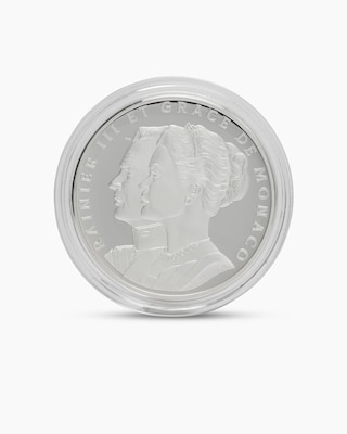 Produktabbildung 1 für Silbermünze Grace Kelly & Rainier III. 70. Hochzeitstag