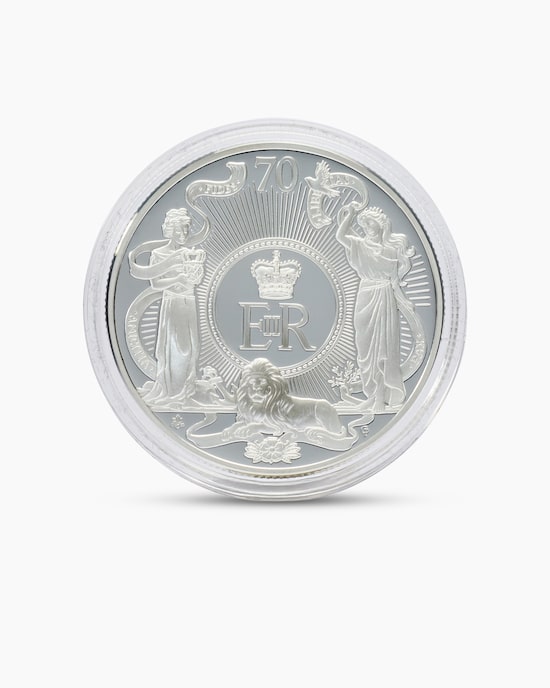 Produktabbildung für Silbermünze Queens Platinum Jubilee 2022