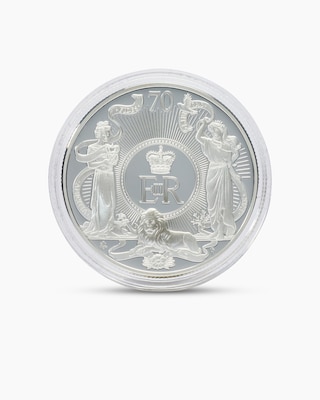 Produktabbildung 1 für Silbermünze Queens Platinum Jubilee 2022