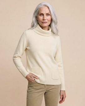 Produktabbildung für Pullover mit Rollkragen