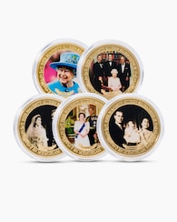Produktabbildung für Gedenkprägungen 100. Geburtstag Queen Elizabeth II., 5tlg.